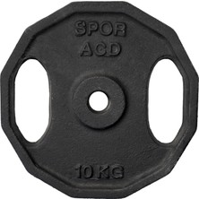 ACD Spor 100 kg Döküm 180 cm Vidalı Ağırlık Halter Dambıl Set