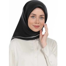 Levidor İpek Eşarp Twill Siyah