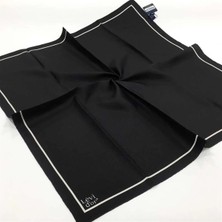 Levidor İpek Eşarp Twill Siyah