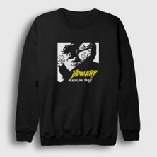 Presmono Unisex Siyah Edward Baji Keisuke Anime Tokyo Revengers Sweatshirt