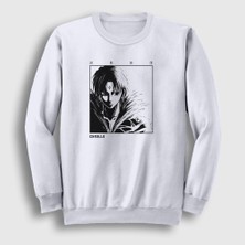 Presmono Unisex Beyaz Chrollo Lucilfer V3 Anime Hunter X Hunter Sweatshirt