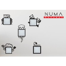 Numa Concept 5'li Priz Çerçevesi Seti-Priz Çerçevesi Dekorasyon Ürünleri-Uygun Fiyatlı Set