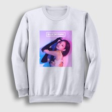 Presmono Unisex Beyaz Jennie Blackpink Sweatshirt