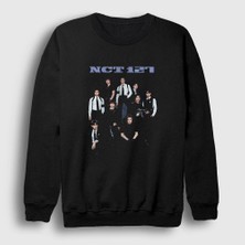 Presmono Unisex Siyah Poster K-Pop Nct 127 Sweatshirt
