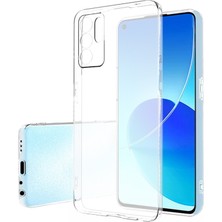 Fitcase Oppo A16 Kılıf Kamera Korumalı Silikon Şeffaf Kapak