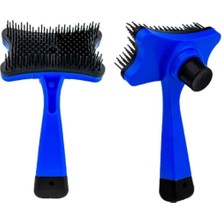 Tam İthalat Tamithalat Evcil Hayvan Tarak - Kendini Temizler Fırça - Mavi