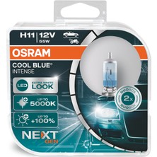 Osram H11 Cool Blue Intense Next Gen 5000K Beyaz Işık 2 Adet)