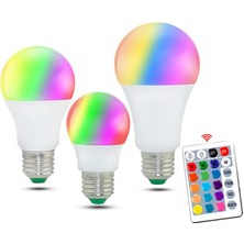 NHR E27 Smart Uzaktan Kumanda Rgb LED Ampul 16 Renk Değiştirme Magic