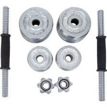 Hepitop Döküm Plaka Dambıl Seti Çantalı Dumbell Set 15 kg