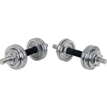 Hepitop Döküm Plaka Dambıl Seti Çantalı Dumbell Set 15 kg