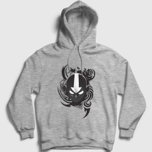 Presmono Unisex Gri Aang V2 Anime Avatar The Last Airbender Kapüşonlu Sweatshirt