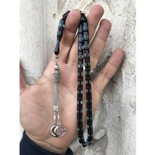 Sultan Telkari Sürmeli Su Yeşili Tonda Kesme Kapsül Model Toz Kehribar Tesbih