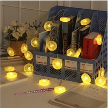 Arizzonna Limon Dilimi Şeklinde Dekoratif  10 Lu LED