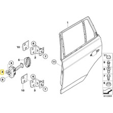 BMW E83 X3 (2003-2011) ARKA KAPI GERGİSİ 41527176802