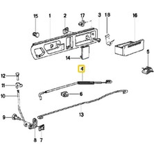 Heropar Bmw E34 Uyumlu Arka Sağ Kapı Teli - 09.1991 Oem No 51228117616