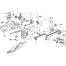 Heropar Bmw E34 Uyumlu Sol Arka Kapı Teli - 09.1991 Oem No 51228117615