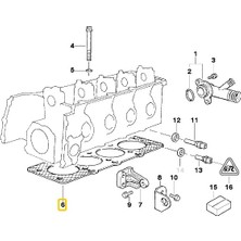 Heropar Bmw M40 ve Uyumlu M43 Motor Elring Silindir Kapak Contası 11127504587