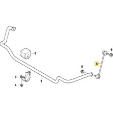 Heropar Bmw Uyumlu E46 ve Z4 Frow Ön Viraj Askı Rotu 31356780847 34351095694