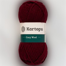 Kartopu 5'li Paket Cozy Wool K1116 Koyu Bordo %25 Yün Örgü İpi