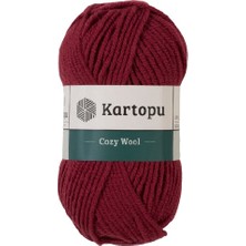 Kartopu 5'li Paket Cozy Wool K1105 Bordo %25 Yün Örgü İpi