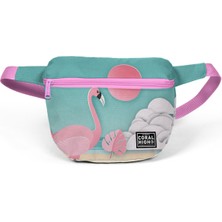 Coral High Yeşil Flamingolu Bel Çantası 22591