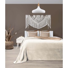 Twin Soft Pamuklu Çift Kişilik Battaniye Kahve Krem 200 x 220 5010A