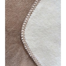 Twin Soft Pamuklu Çift Kişilik Battaniye Kahve Krem 200 x 220 5010A