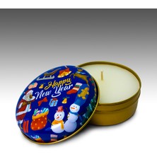 Luxery Candle Yeni Yıl Noel Kokulu Yılbaşı Teneke Mum 2'li Set Hediye Paketi M5