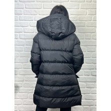 Butik Ponçik Kaüşonlu Ara Boy Içi Astarlı Torba Cepli Şişme Mont