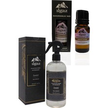 Ilgaz Collectıon 400 ml Sandal Oda Kokusu Kalıcı Oda Spreyi + 10ML Sandal Buhurdanlık Kokusu Buhurdan Yağı