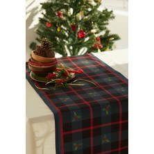Ays Home Ayshome Laciver Kareli Yılbaşı Runner 45x140