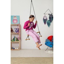 Bundera Basic Ahşap Duyusal Trapez Salıncak Çocuk Jimnastik Aktivite Gelişim Salıncağı