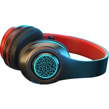 B39 Kablosuz Bluetooth Kulaklık Siyah Kırmızı (Yurt Dışından)