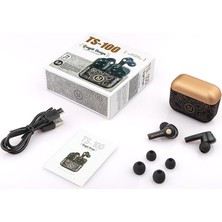 Strade Store Hıfı TS-100 Kablosuz Kulakiçi Bluetooth Su Geçirmez Kulaklık (Yurt Dışından)