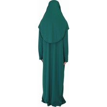 Zehranaz Namaz Elbisesi Kabe Yeşili Fermuarsız Namaz Elbisesi
