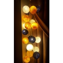 Işıklı Toplar Dükkanı Montessori Işıklı Top LED Aydınlatma Dekoratif Gece Lambası 20 Top 3 mt