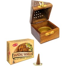 My Home Hediyelik Konik Tütsü Yakma Kutusu Sandal Vanilya Cones