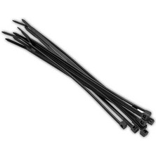 Heropar Tesisat Kelepçesi 4,8 x 360 mm Siyah 10 Adet