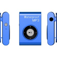 C26 Ipx8 Su Geçirmez Yüzme Dalış Spor Mp3 Müzik Çalar, 4gb Mavi