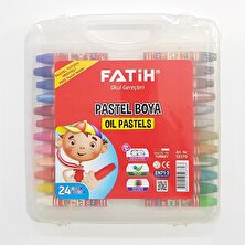 Fatih Pastel Boya 24 Renk Beyaz Çantalı