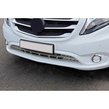 Solarex Mercedes Vito W447 2014-2020 Uyumlu Krom Sis Çerçevesi 2 Parça Paslanmaz Çelik