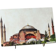 Hiçdurmaal Ahşap Mdf Üzeri Ayasofya Camii Görsel Kaplamalı Dekoratif Masa Üstü Pano