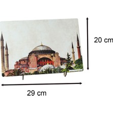 Hiçdurmaal Ahşap Mdf Üzeri Ayasofya Camii Görsel Kaplamalı Dekoratif Masa Üstü Pano