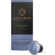 Kafeingo 10'lu Kapsül Kahve Kutusu - Brazil Diamond Ny2 Ss Gerais