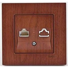 Viko Novella Kiraz Tekli Nümeris Cat3 Mek+Kap