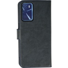 Nevarium Oppo A54 4g Kılıf Kapaklı Cüzdan Standlı Deri  - Lacivert