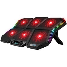 Cool Cold  LED K40 6 Fanlı 17 Inç Rgb Laptop Notebook Soğutucu Stand