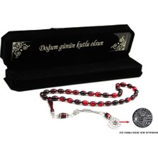 Kalemhane Sıkma Kehribar  Tesbih Seni Seviyorum Aksesuarlı