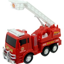 Strongart Fire Truck Sesli ve Işıklı Çarp Dön Pilli Itfaiye
