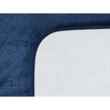 Madame Coco Carol 2'li Banyo Paspası - Indigo - 60X100 + 50X60 cm